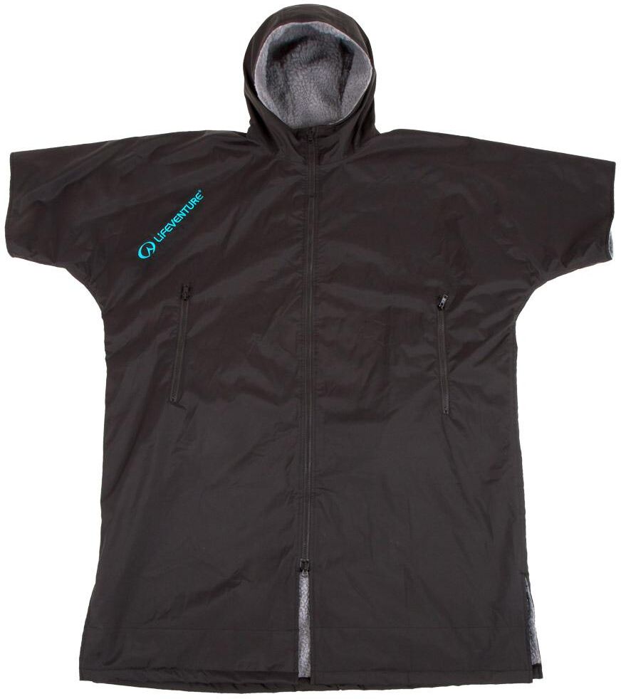 Lifeventure  - Therma Robe Short Sleeved Black - S-M - Poncho de pluie