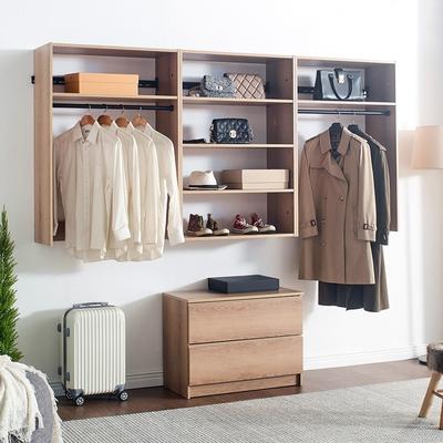 Klair Living Devi Wall Mounted Wood Closet System
