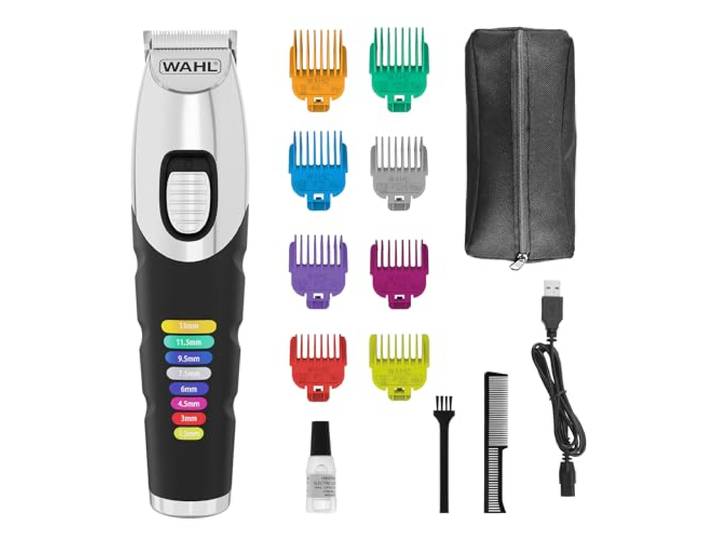 Wahl Color Trim baardtrimmer met kleurgecodeerde opzetkammen