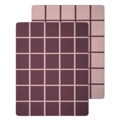 Wohndecke BIEDERLACK "Colour Crush, 150 x 200 cm", graphic grid grape, Mischgewebe, Wohndecken, Wohndecke, Mischgewebe
