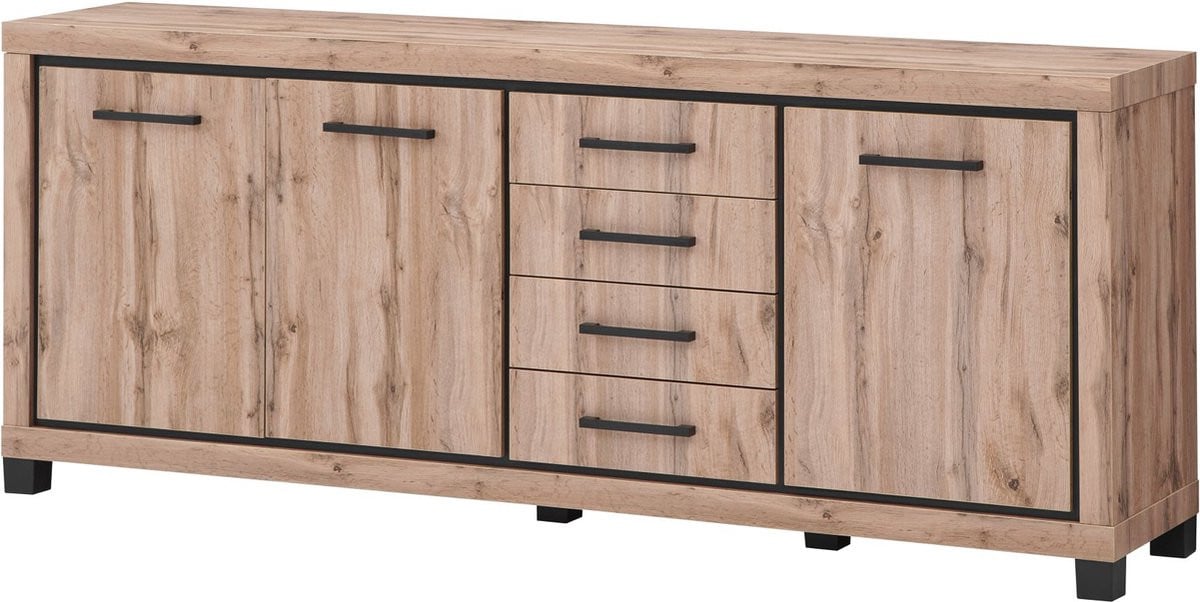 Belfurn Buffet-dressoir Elegant Canada Eik Breedte: 225 cm