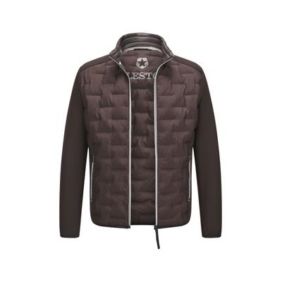 Blouson MILESTONE "MSNerano", Herren, Gr. 52, rotbraun, Jacken Blouson, mit einer matten Oberfläche