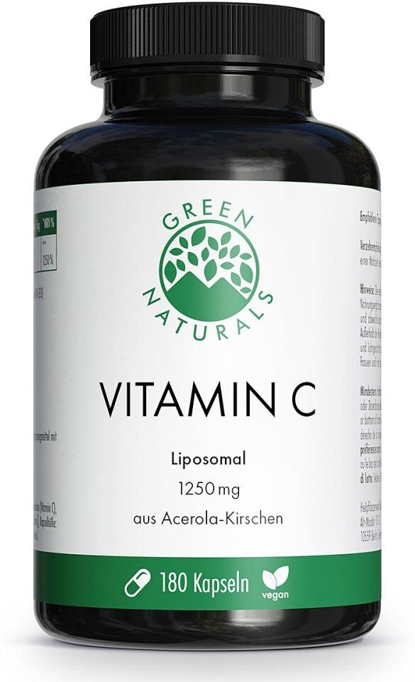 Green Naturals Vitamin C 1250 mg liposomal Kapseln vegan