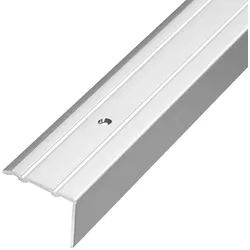 Stufenprofil zum Nachrüsten Aluminium silber gebohrt (L=270 cm, H= 10 mm)
