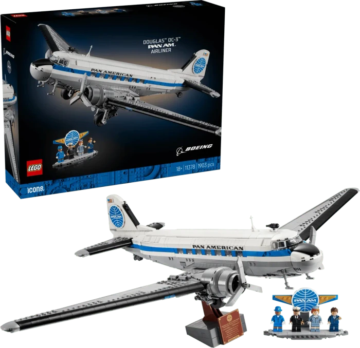 LEGO Icons 11378 Douglas DC-3 PAN AM Passagierflugzeug