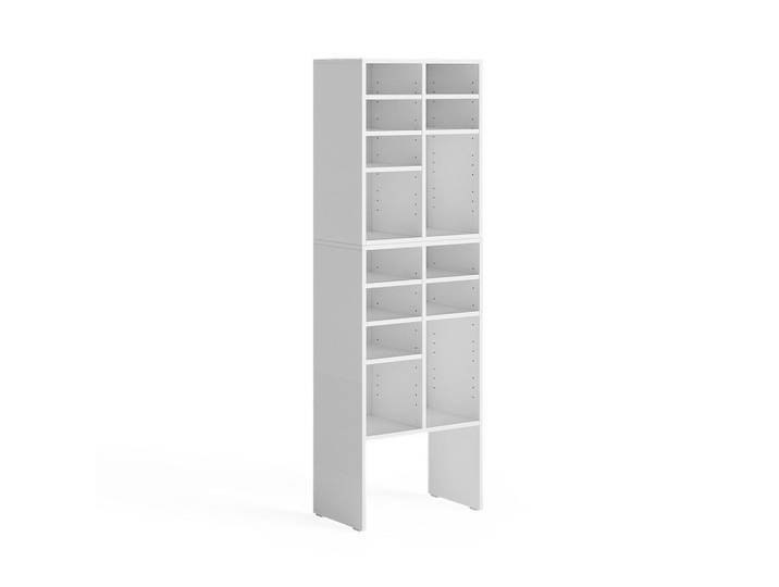 Vicco Schuhschrank-Set Lysander, Weiß, 53 x 99 cm 2 Teile, Holzwerkstoff, Rechteckig, 53x99x32.1 cm, Garderobe, Schuhaufbewahrung, Schuhschränke