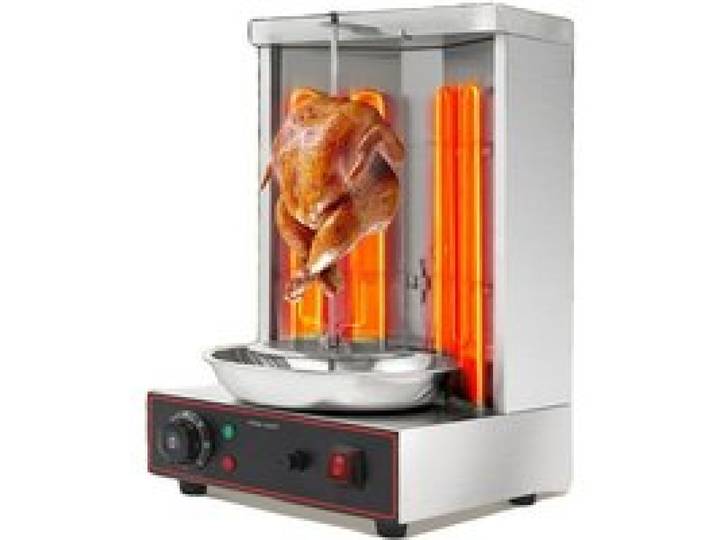 Machine à Kebab - OEM - 3000W - Température Réglable 50-300°C - 2 Tubes Inoxydables
