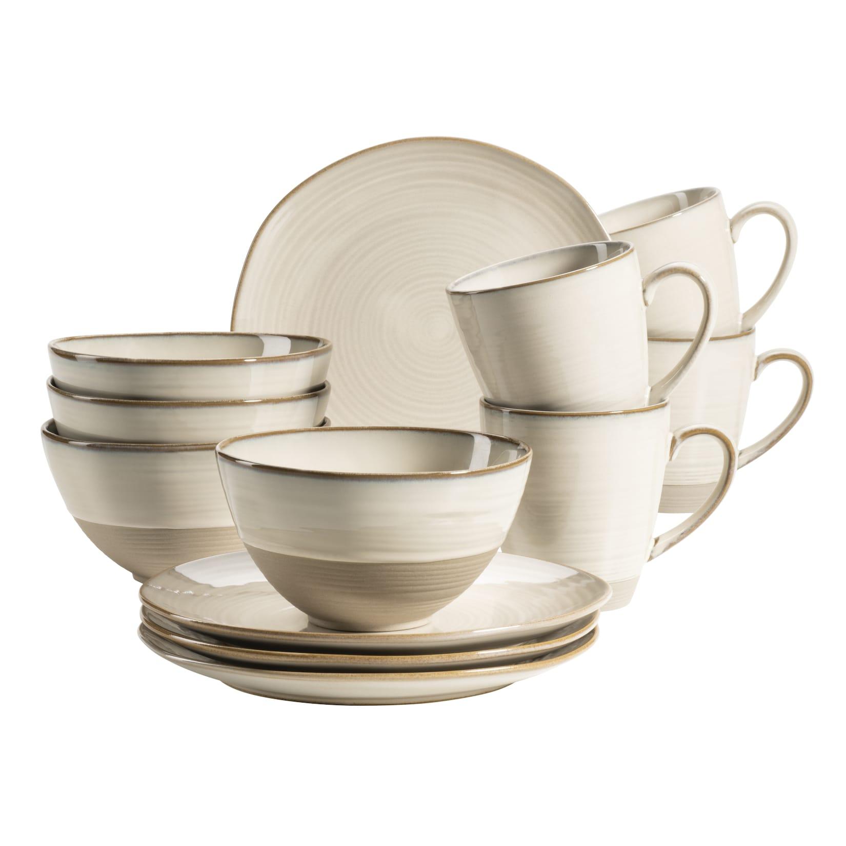 Mäser Frühstücksgeschirr, Keramik Nottingham Beige