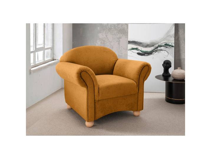 Livetastic Sessel Torello, Gold, Holz, Buche, Uni, 90x84x80 cm, Made in EU, erweiterbar (Typenauswahl), Wohnzimmer, Sessel, Sonstige Sessel