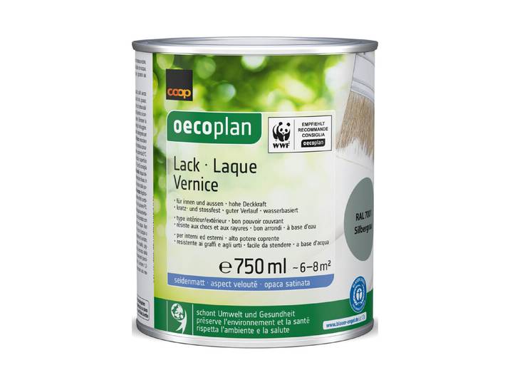 Oecoplan Lack seidenmatt Silbergrau 750 ml
