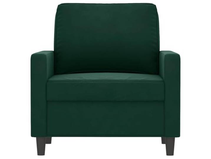 KTHLBRH Sessel Samt dunkelgrün 60 cm Schaumstoff, Metallgestell, 110 kg, 78 x 77 x 80 cm, modernes Design