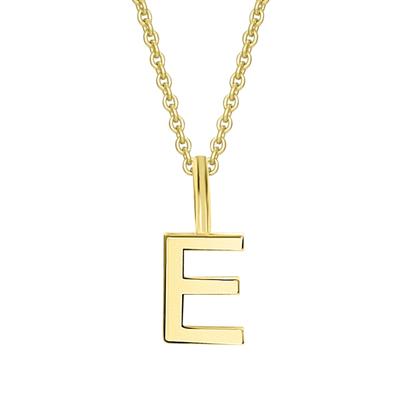 Kettenanhänger ONE ELEMENT "Buchstabe E Buchstaben Anhänger aus 333 Gelbgold", gold, Schmuckanhänger, Damen, E, Gelbgold 333 Gold, Gelbgold 333, Gold, Kettenanhänger, Individuell & nahbar – ein kleines Geschenk mit großer Wirkung