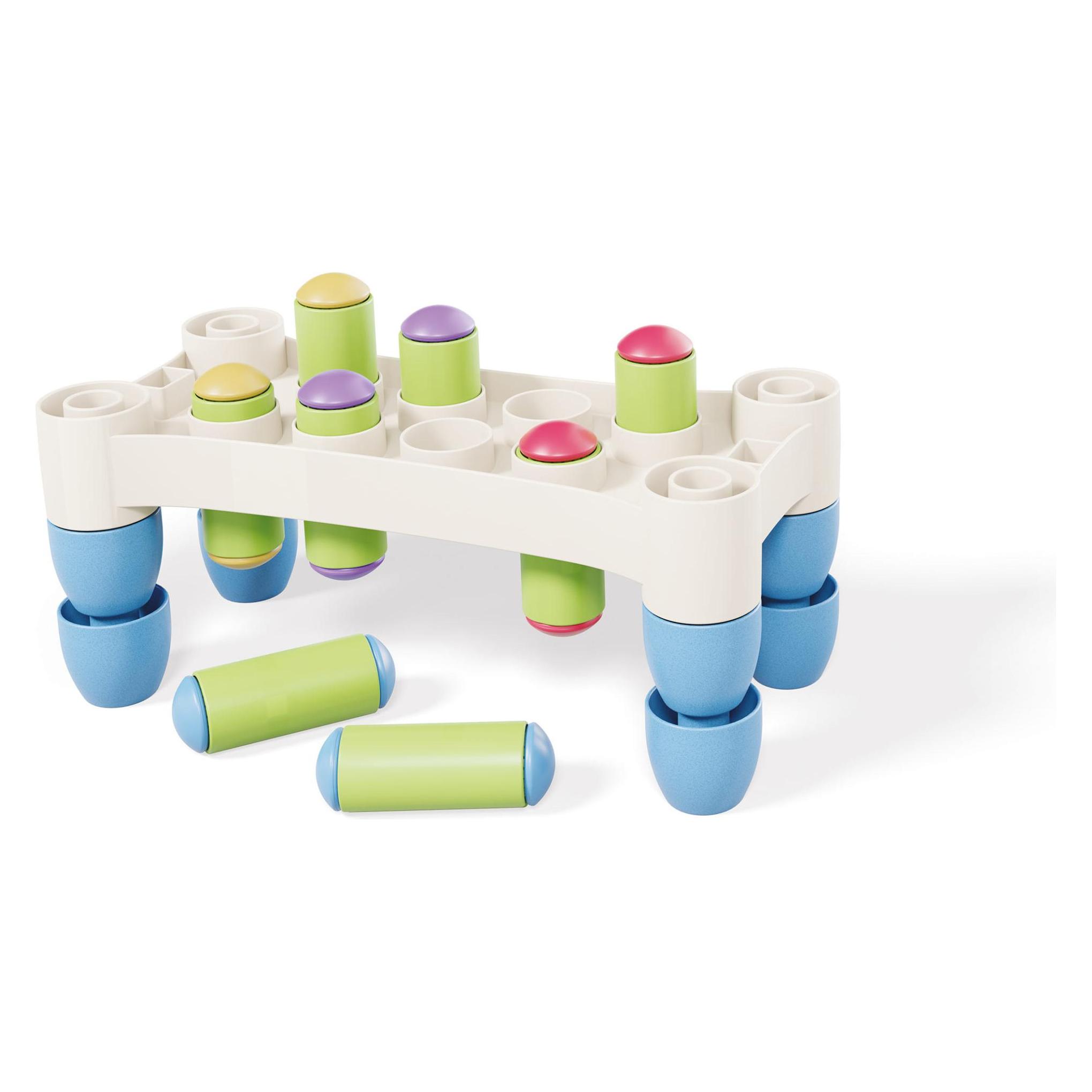 Quercetti PlayEco+ Klopfbank aus recyceltem Kunststoff: Hammer Peggy PlayEco+ (B0CH3PBSLF)
