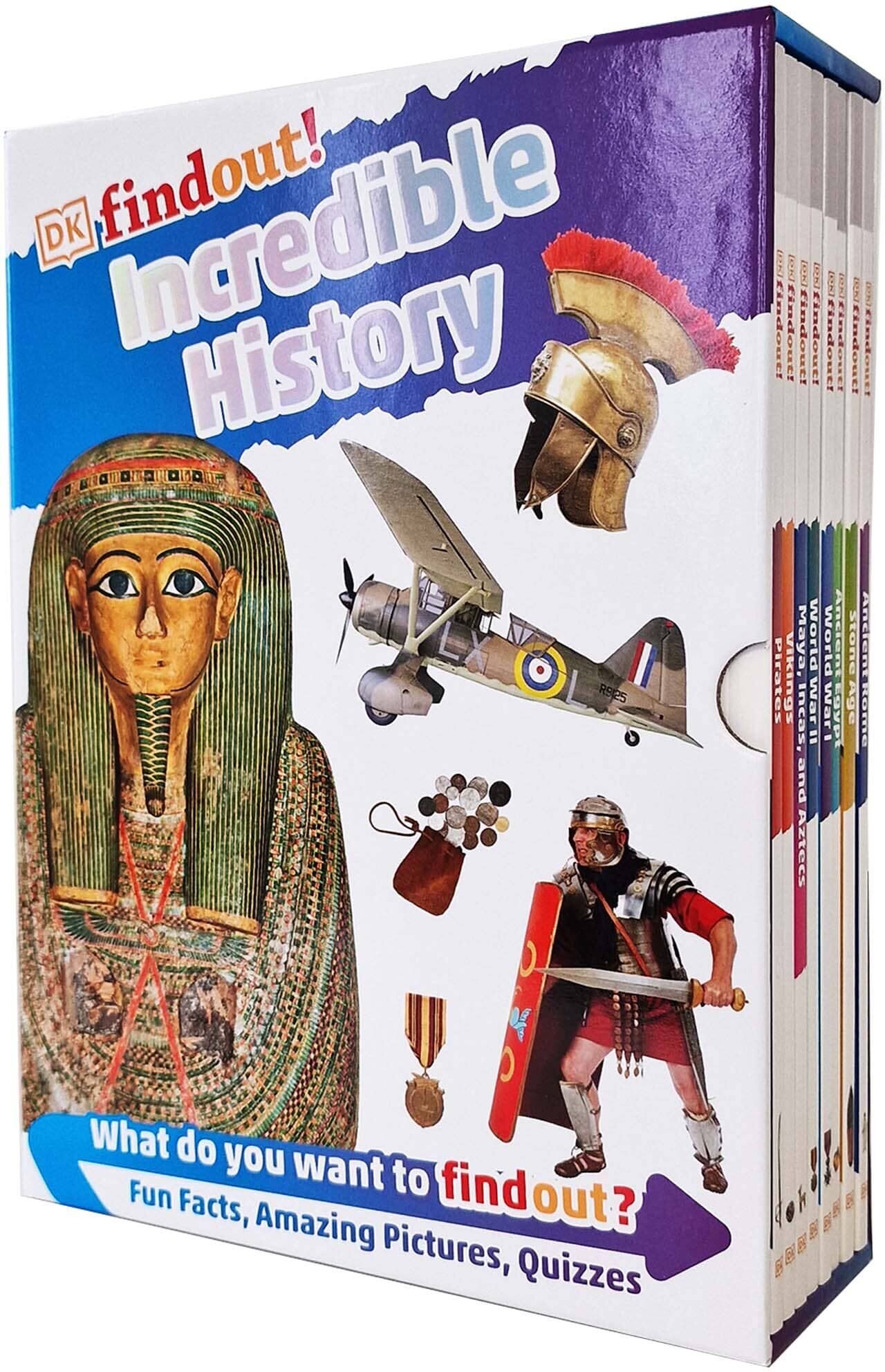 DK findout!: Incredible History Collection 8 Books Box Set - Ages 6-9 - Paperback DK Children