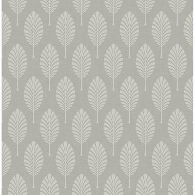 Seabrook Designs Nottingham Leaf Fan Unpasted Wallpaper