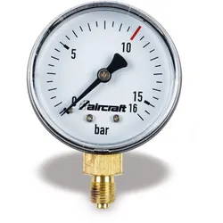Aircraft Manometer Ø 63mm, G1/4" hinten, 15 bar