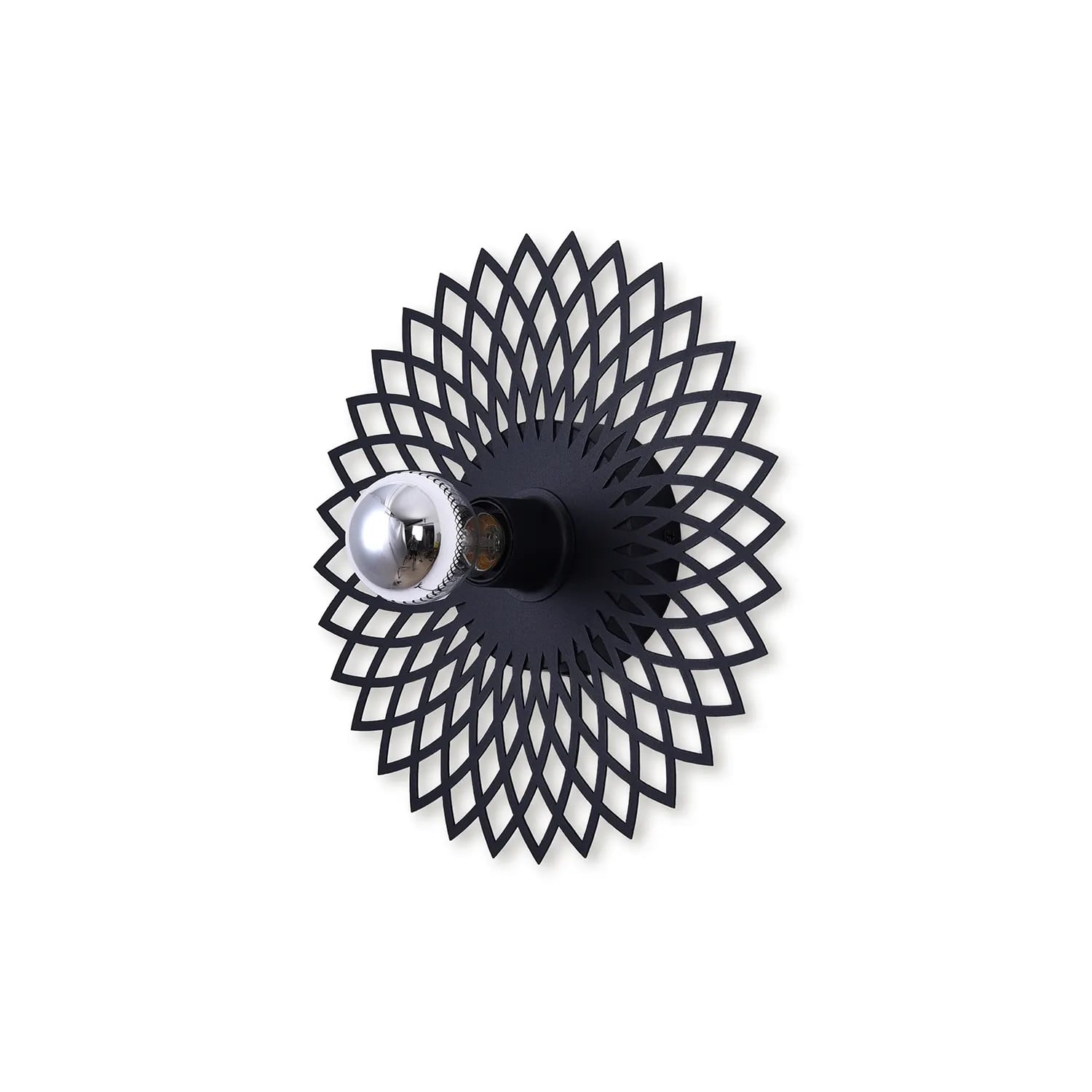 Ylumen Wandlamp Ombra zwart Ø 30 cm
