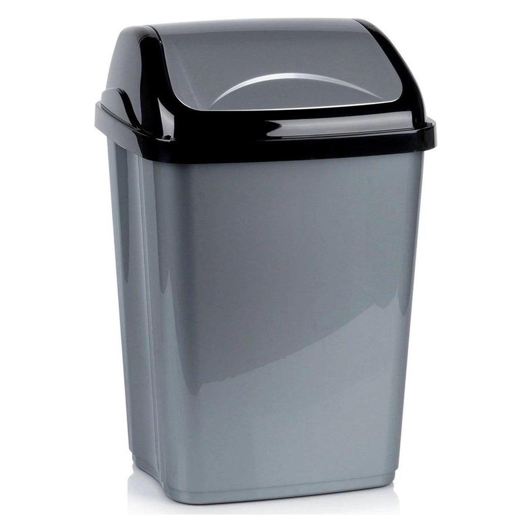 Kosz na śmieci Amer Box Kosz na Śmieci Plastikowy Szary 26 L ORION Wytrzymały i Pojemny (26 l) (64821861)