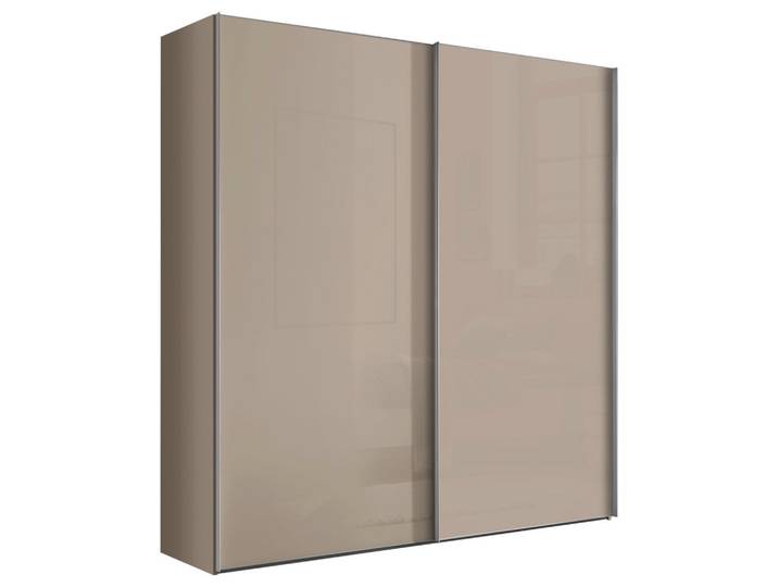 Schwebetürenschrank Lumos Glas Sandfarben