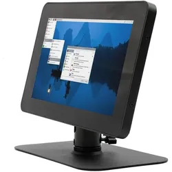 Kksb Gehäuse für Raspberry Pi 5 & 7-Zoll-Display V2, Aluminium, schwarz, Entwicklungsboard Zubehör, Schwarz