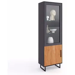Elfo Vitrine Stella Holz Anthrazit / Eiche