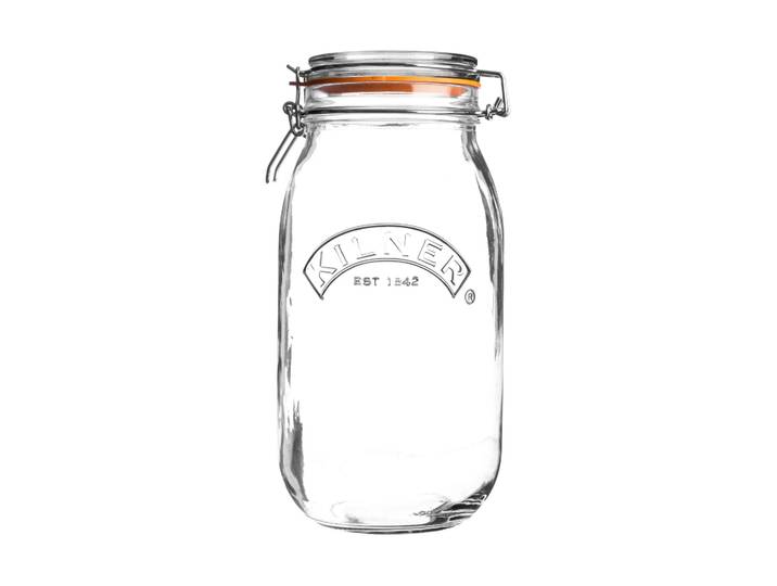 Kilner Bocal rond avec fermeture mécanique Kilner Transparent, 3 L