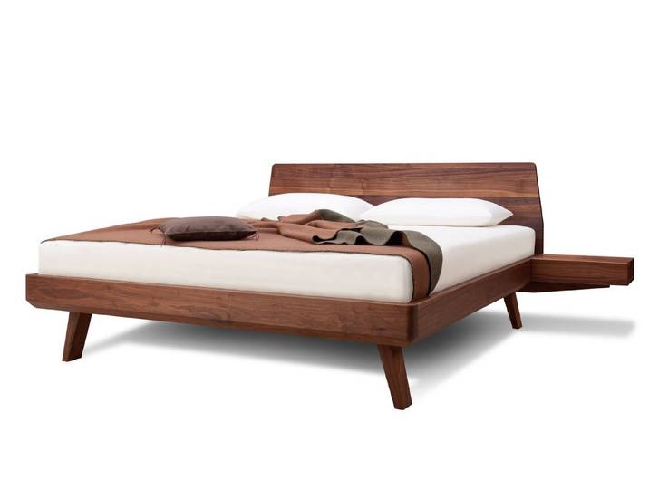 Natur24 Einzelbett Einzelbett Elba 90 x 200 cm in Buche Natur lackiert mit Kopfteil