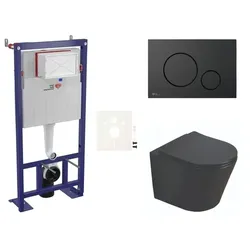 SAT Wand-WC Set für Vorwandmontage + SAT Infinitio WC SIKOSSINB68
