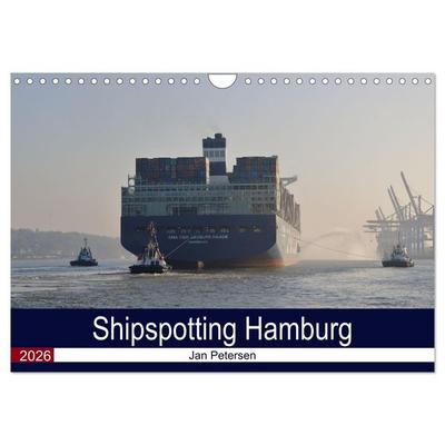 Shipspotting Hamburg (Wandkalender 2026 DIN A4 quer), CALVENDO Monatskalender