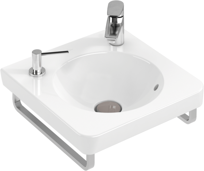 Villeroy und Boch Villeroy & Boch Handtuchhalter 929640D7  Edelstahl hochglanz poliert, Montage seitlich