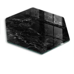 GLASPLATTE 40 cm Eleganter Marmor