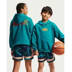 Nike Kinder Kapuzensweats lg.Arm Ki Nike Basketball-Hoodie mit Dri-FIT-Technologie (ältere Kinder), Größe S in Schwarz Schwarz
