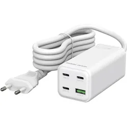 Mobile Origin GaN 100W Compact MultiHub / Ladegerät / 3x USB-C + USB-A (100 W, 4 Ports), USB Ladegerät, Weiss