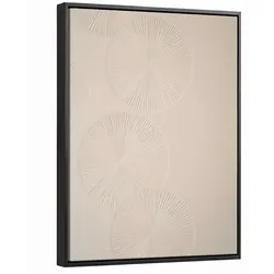 LEINWAND Bilder mit Rahmen - Japandi - Beige - Modern - 30x40