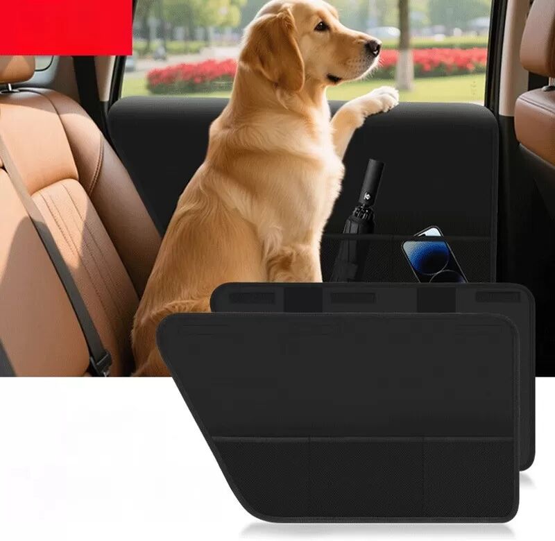 INF Oxford-Gewebe Auto Türschutz Pet Mat - Kratzfest, Schmutzabweisend, mit Aufbewahrungstaschen (2er-Pack)