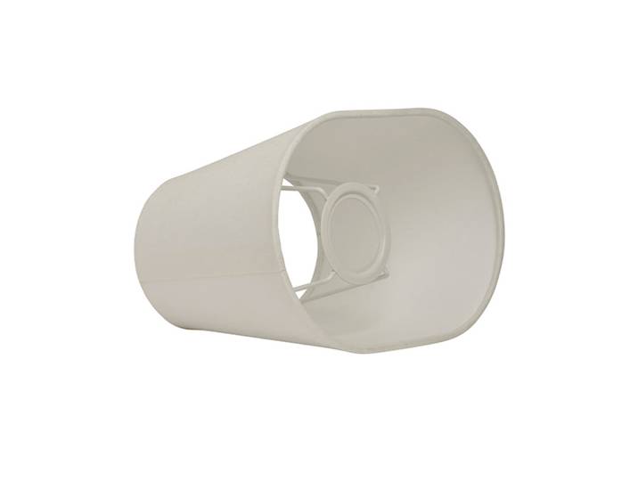 Basic oval Lampenschirm, weiß, Länge 23 cm - Watt & Veke - Design - Stoff / Textil