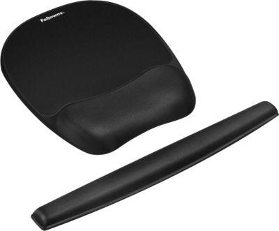 Sparset Handgelenkauflage mit Mauspad und Tastatur-Handgelenkauflage, schwarz
