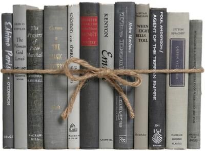 Booth & Williams Decorative Books - Vintage Granite Book Bundle - 1 Foot of Grey Books