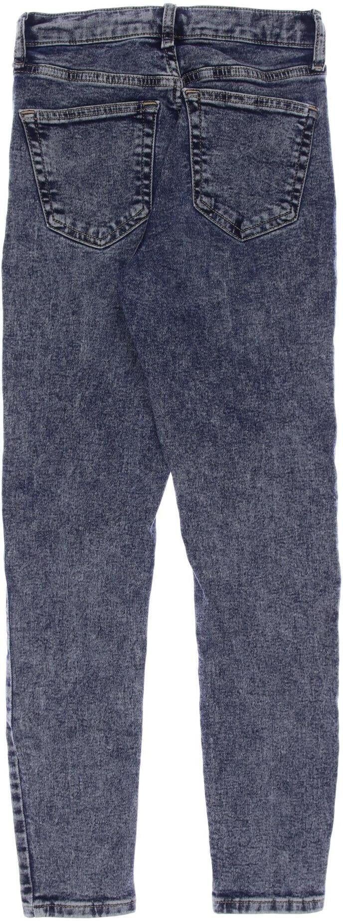 Topshop Damen Jeans, Blau, Gr. W24, Baumwolle / Synthetik / Elasthan - Second Hand