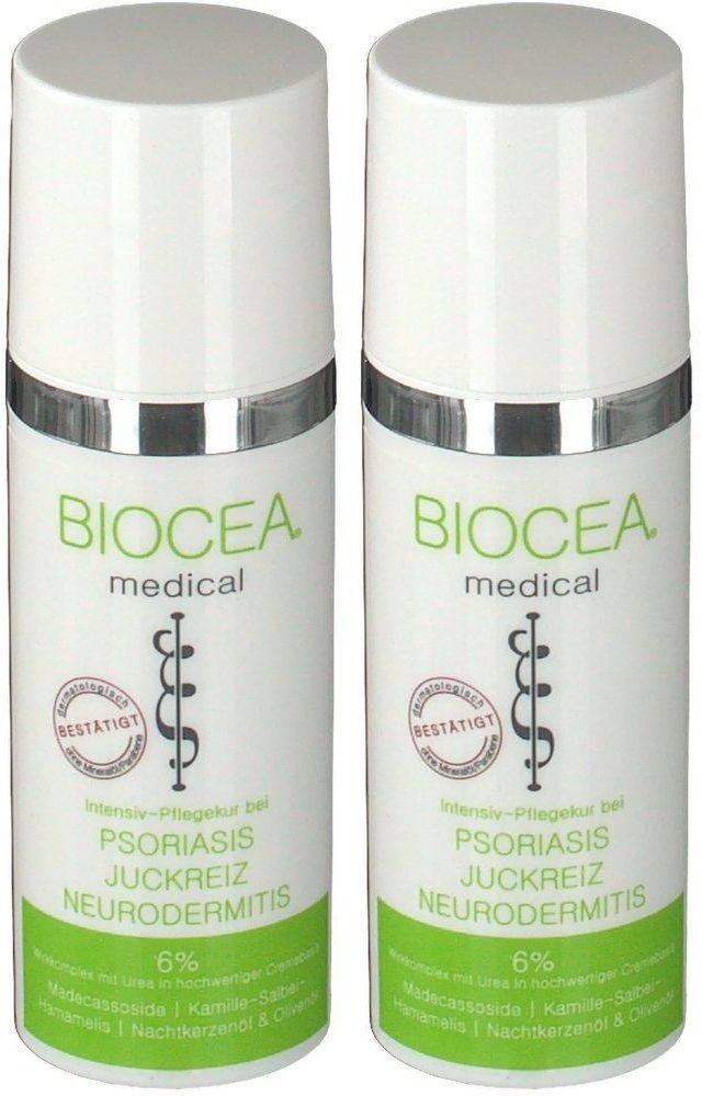 Biocea Psoriasis Juckreiz Neurodermitis Creme 2x 2x50 ml