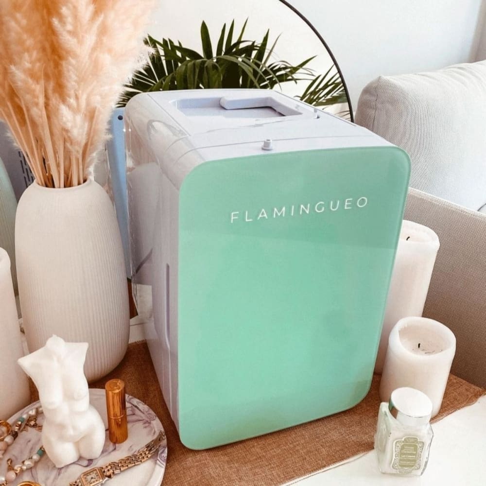 Flamingueo Mini nevera cosméticos 10 litros 12v/220v verde