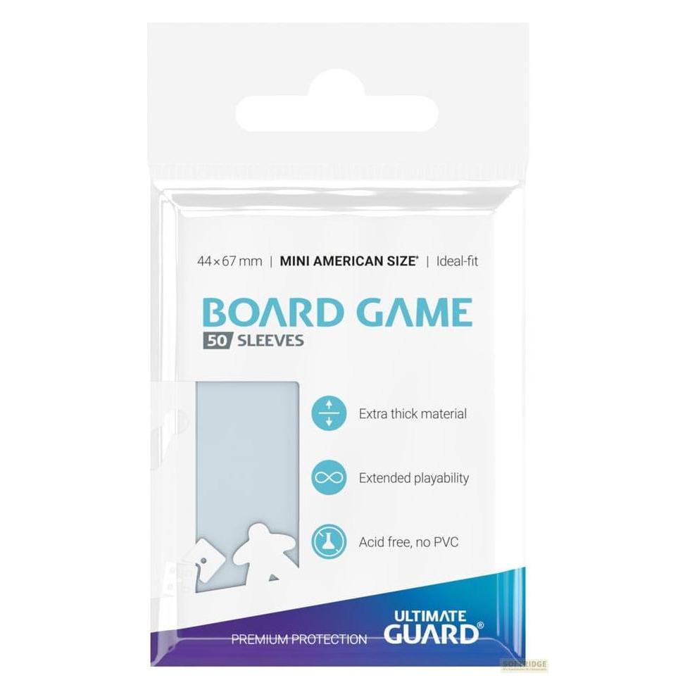 Ultimate Guard UGD010280 - Premium 50 Kartenhüllen für Brettspiel-Karten Mini American (UGD010280)