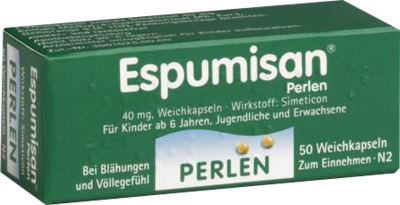 BERLIN-CHEMIE AG ESPUMISAN Perlen 40 mg Weichkapseln 50 St 01320439
