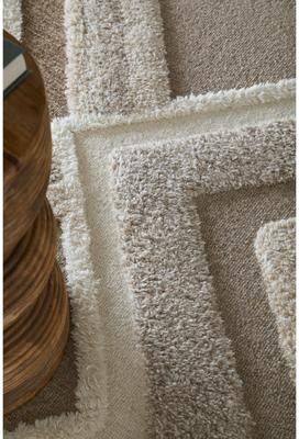 Grand Bazaar Elika Hand Tufted Geometric Transitional Area Rug