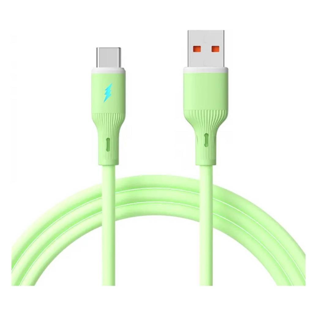 Akyga USB-Kabel USB-A Stecker, USB-C Stecker 1 m Grün AK-USB-64 (1 m, USB 2.0) (AK-USB-64)