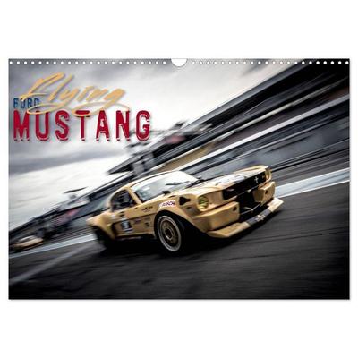 Flying Ford Mustang (Wandkalender 2027 DIN A3 quer), CALVENDO Monatskalender