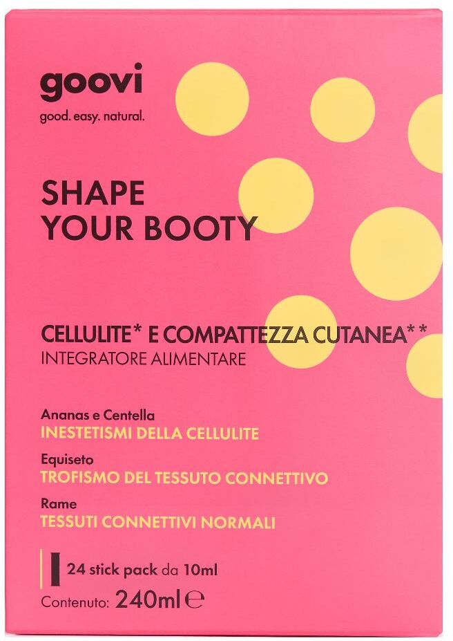 THE GOOD VIBES COMPANY Srl Goovi Cellulite e Compattezza Cutanea, 24 Stick