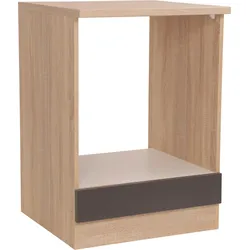 Herdumbrauschrank MERLE Grau/EIchefarben