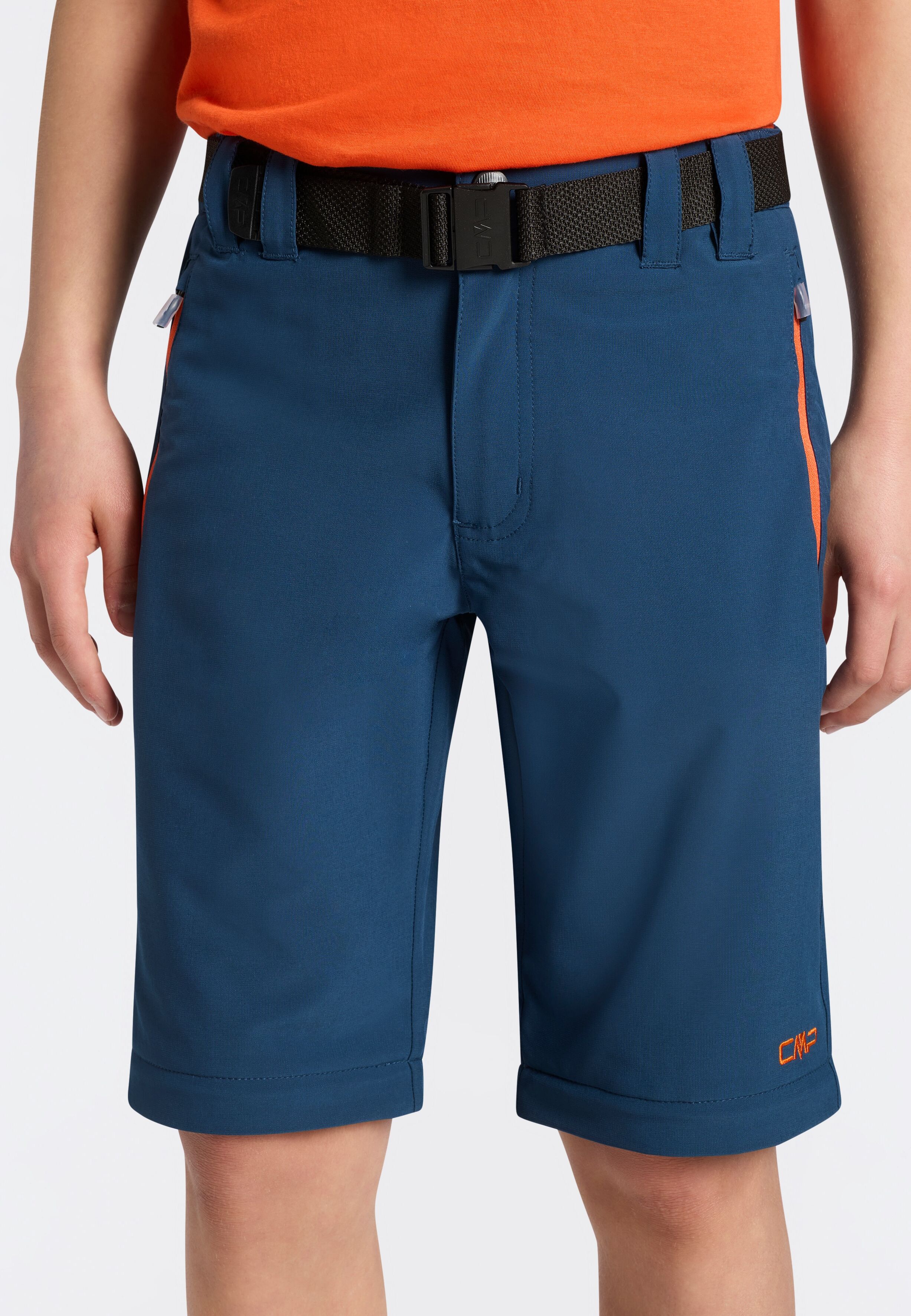 Zip-off-Hose CMP "KID ZIP OFF PANT", Damen, Gr. 176, N-Gr, blau (midnight), Web, Obermaterial: 89% Polyester, 11% Elasthan, Hosen Zip-off-Hose, für Kinder, mit Zip-off-Funktion, elastisch, atmungsaktiv midnight 176, N-Gr