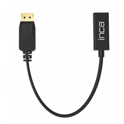 Inca IDTH-05 Videokabel-Adapter 0,2 m DisplayPort HDMI Typ A (Standard) Schwarz